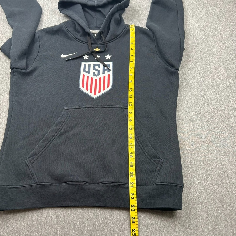 Nike Club Fleece USA Soccer Hoodie Sweatshirt Womens Medium Black Pullover *LOGO - Picture 8 of 16